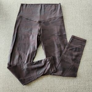 Offline By Aerie Real Me 7/8 Legging Hi Rise Size Large Brown Metallic Camo